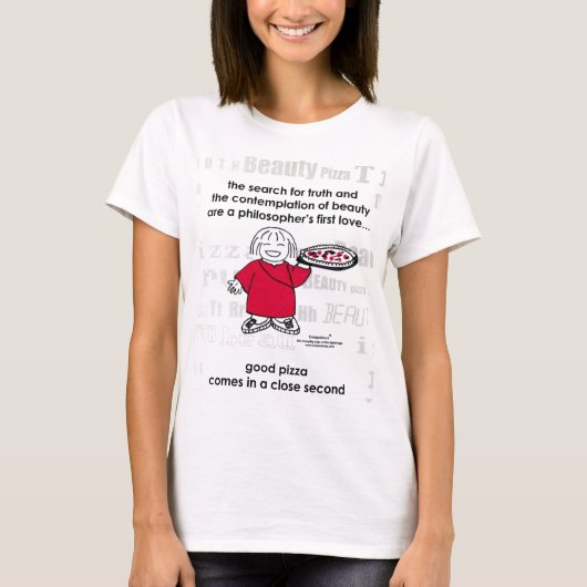 真実及びピザの調査! Tシャツ (正面)