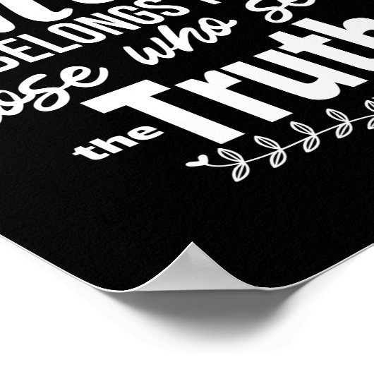 真実感動的引用文 ポスター (角)