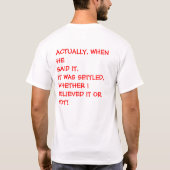 真実 Tシャツ (裏面)