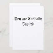 真心こめて招待されます 招待状 (正面/裏面)