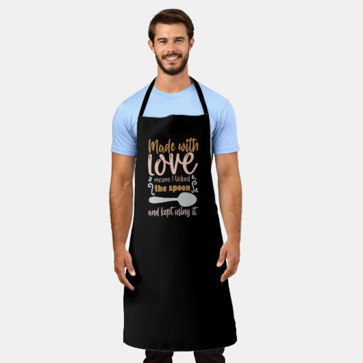 真心を込めて エプロン (着用した状態)