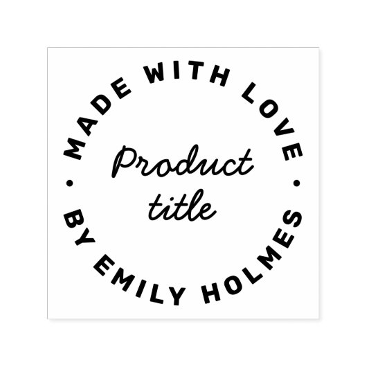 真心を込めて |モダンレトロはっきりしたスタイリッシュ セルフインキングスタンプ (デザイン)