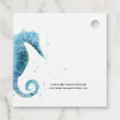 真心を込めて |水色の海馬 フェイバータグ (裏面)