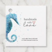 真心を込めて |水色の海馬 フェイバータグ (正面)