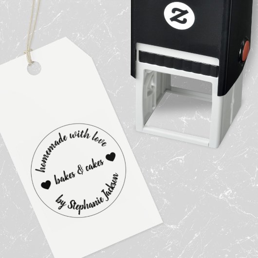 真心を込めて |自家製ベーキングモダンハート セルフインキングスタンプ