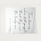 真愛の名言 ウェディングバックドロップ装飾 タペストリー (正面(横))