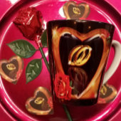 真愛の結婚式の日 カフェラテマグ