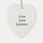 真愛永恒イニシャルバレンタイン セラミックオーナメント (右)