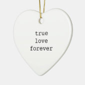 真愛永恒イニシャルバレンタイン セラミックオーナメント (左)