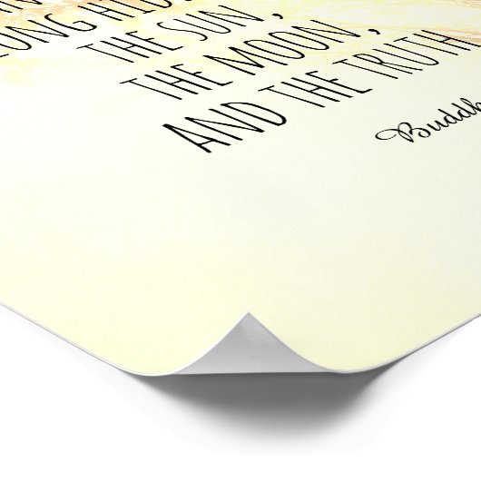 真感動的実自然引用文 ポスター (角)