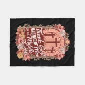 真感謝してい中の十字架上の人のための神 フリースブランケット (正面(横))