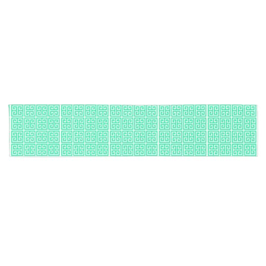 真新しいギリシャ人の鍵 ショートテーブルランナー (横)