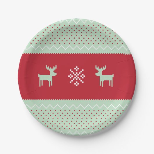 真新しいセーターの天候のプレート ペーパープレート (正面)