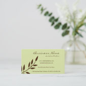 真新しいチョコレートつる植物の名刺 名刺 (スタンド正面)