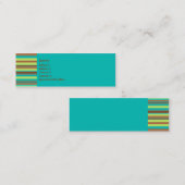 真新しいチョコレートプロフィールカード スキニー名刺 (正面/裏面)