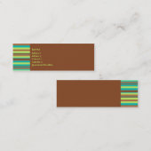 真新しいチョコレートプロフィールカード スキニー名刺 (正面/裏面)