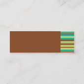 真新しいチョコレートプロフィールカード スキニー名刺 (裏面)