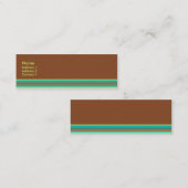 真新しいチョコレートプロフィールカード スキニー名刺 (正面/裏面)