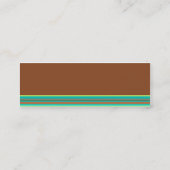 真新しいチョコレートプロフィールカード スキニー名刺 (裏面)