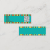 真新しいチョコレートプロフィールカード スキニー名刺 (正面/裏面)