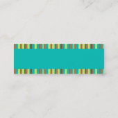 真新しいチョコレートプロフィールカード スキニー名刺 (裏面)