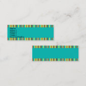 真新しいチョコレートプロフィールカード スキニー名刺 (正面/裏面)