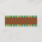 真新しいチョコレートプロフィールカード スキニー名刺 (裏面)