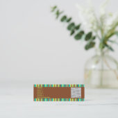 真新しいチョコレートプロフィールカード スキニー名刺 (スタンド正面)