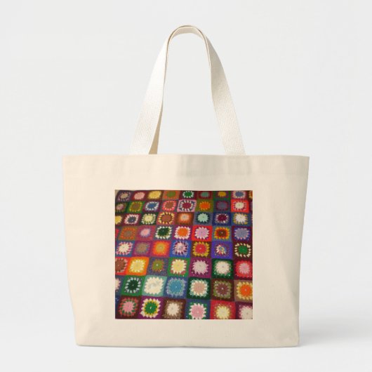 真新しいバッグ得られるおばあさん! ラージトートバッグ (正面)