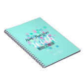 真新しいパステルカラーの100th誕生会のゲストブック ノートブック (右側)