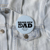 真新しいパパのパーソナライズなボタン 缶バッジ (インサイチュ)