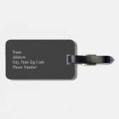 真新しいモノグラムとの薄紫シェブロン ラゲッジタグ (裏面横)