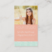 真新しいモモのギリシャ人の鍵年長Repのマーケティング コーリングカード (裏面)