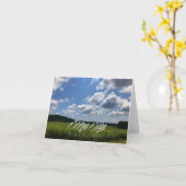 真新しい丘のノースカロライナの挨拶状 カード (黄色い花)