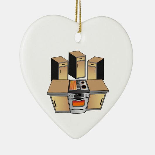 真新しい台所は改築のプロジェクトを改造します セラミックオーナメント (右)