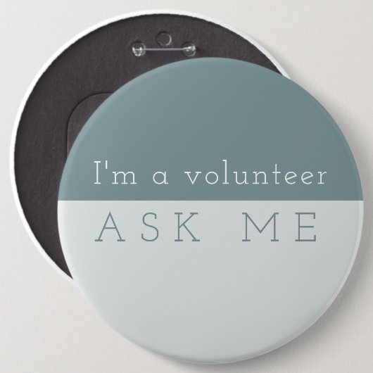 真新しい完全さ。 私に尋ねて下さい 缶バッジ (正面&裏面)