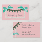 真新しい弓カスタムな色は裁縫を制作します 名刺 (正面/裏面)