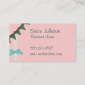 真新しい弓カスタムな色は裁縫を制作します 名刺 (裏面)