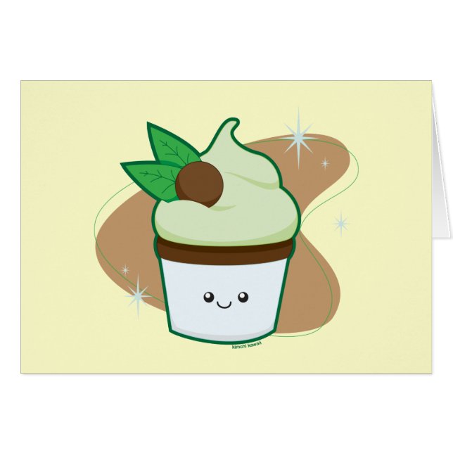 真新しい破片のカップケーキ (正面横)