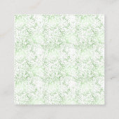 真新しい紙吹雪は金ゴールドのまつげに点を打ちます スクエア名刺 (裏面)