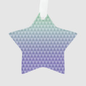 真新しい紫色の三角形 オーナメント (裏面)