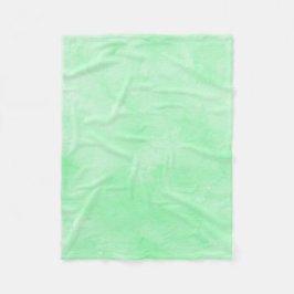 真新しい緑のろうけつ染めの美しい曇り空 フリースブランケット