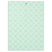 真新しい緑のクローバーの幾何学的なパターン クリップボード (裏面)