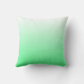 真新しい緑のグラデーションな枕 クッション (裏面)