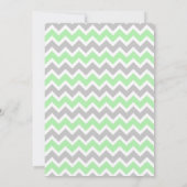 真新しい緑のフクロウはベビーシャワーが感謝していしているwの詩に注意します サンキューカード (裏面)