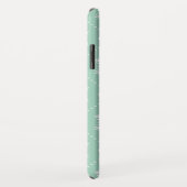 真新しい緑の白い雪片のクリスマスパターン Case-Mate iPhoneケース (裏面/右)