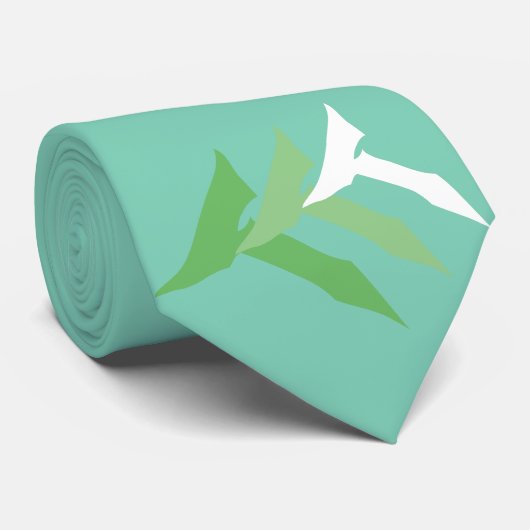 真新しい緑の真実のタイ ネクタイ (ロール)