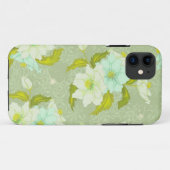 真新しい緑の花柄 Case-Mate iPhoneケース (裏面(横))