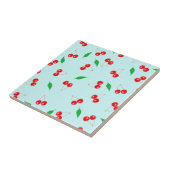 真新しい背景の新しいピンクのさくらんぼ タイル (側面)