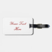 真新しい背景の新しいピンクのさくらんぼ ラゲッジタグ (裏面横)